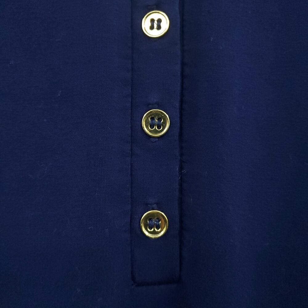 Chelsea & Theodore Nautical Shirt Dress 8 Navy Blue - Picture 6 of 8